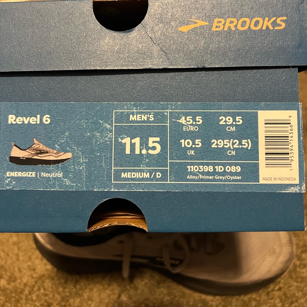 Brooks Revel 6 size 11.5